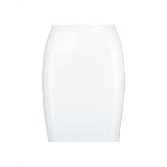 NEW COMMANDO faux patent leather mini skirt in white - Picture 3 of 3